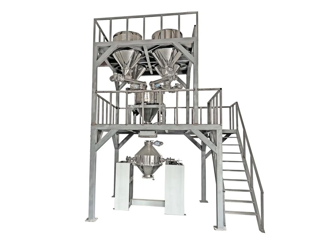 惠文機械預拌粉自動配料秤配套全自動混合機生產線 提升食品添加劑生產效率與精準度